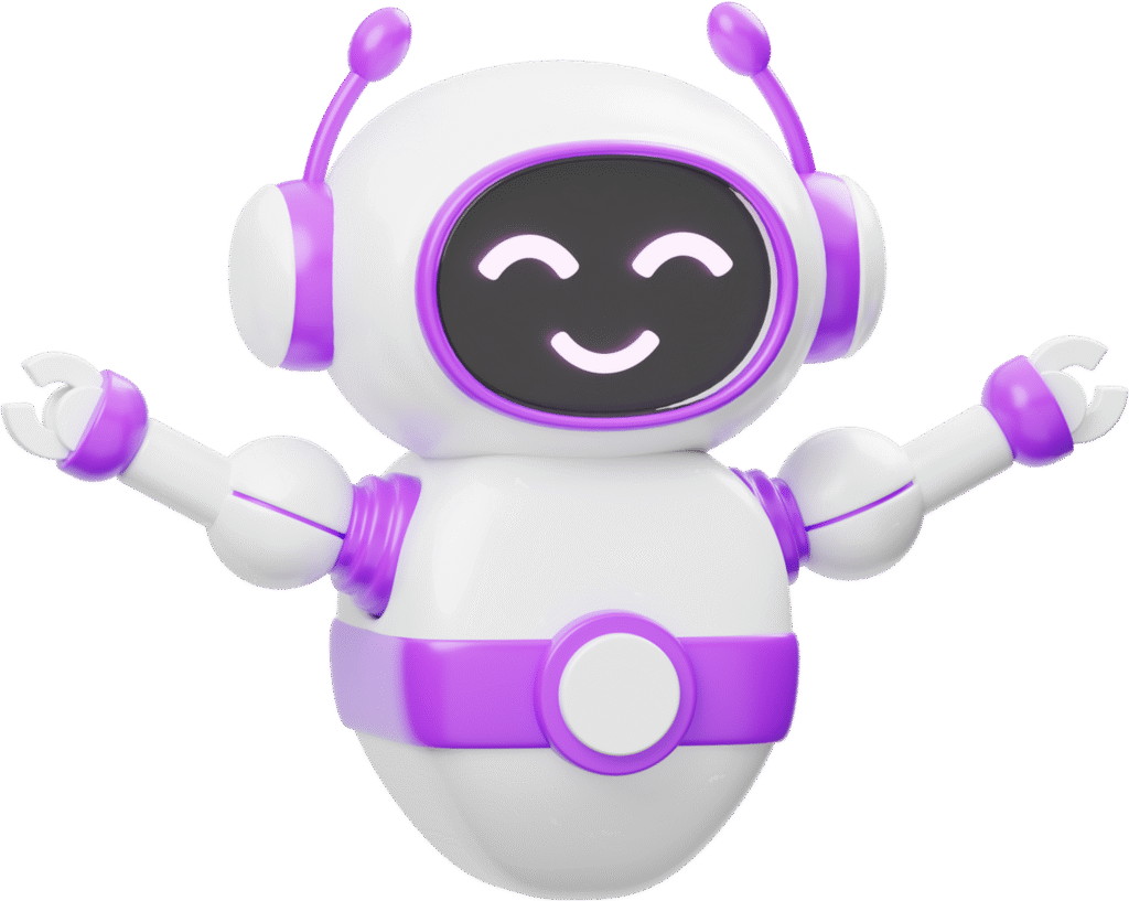 کاراکتر ربات آموزش ابزارهای هوش مصنوعی